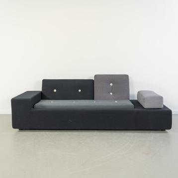 1x Vitra Hella Jongerius Poldersofa XS - Antraciet Mix beschikbaar voor biedingen