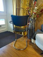 Eetkamerstoel van Gebr. De Wit 3011, Huis en Inrichting, Stoelen, Ophalen, Zwart, Info@verspuy.nl, Leer