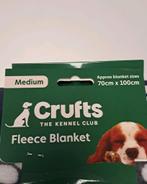 Crufts fleece deken, Voor honden, 70 cm x 100 cm , 3 stuks, -, -, Nieuw, Ophalen of Verzenden