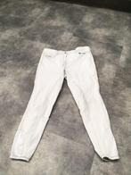 Witte paardrijbroek met grijze naad, Dieren en Toebehoren, Paardrijkleding, Ophalen of Verzenden, Zo goed als nieuw