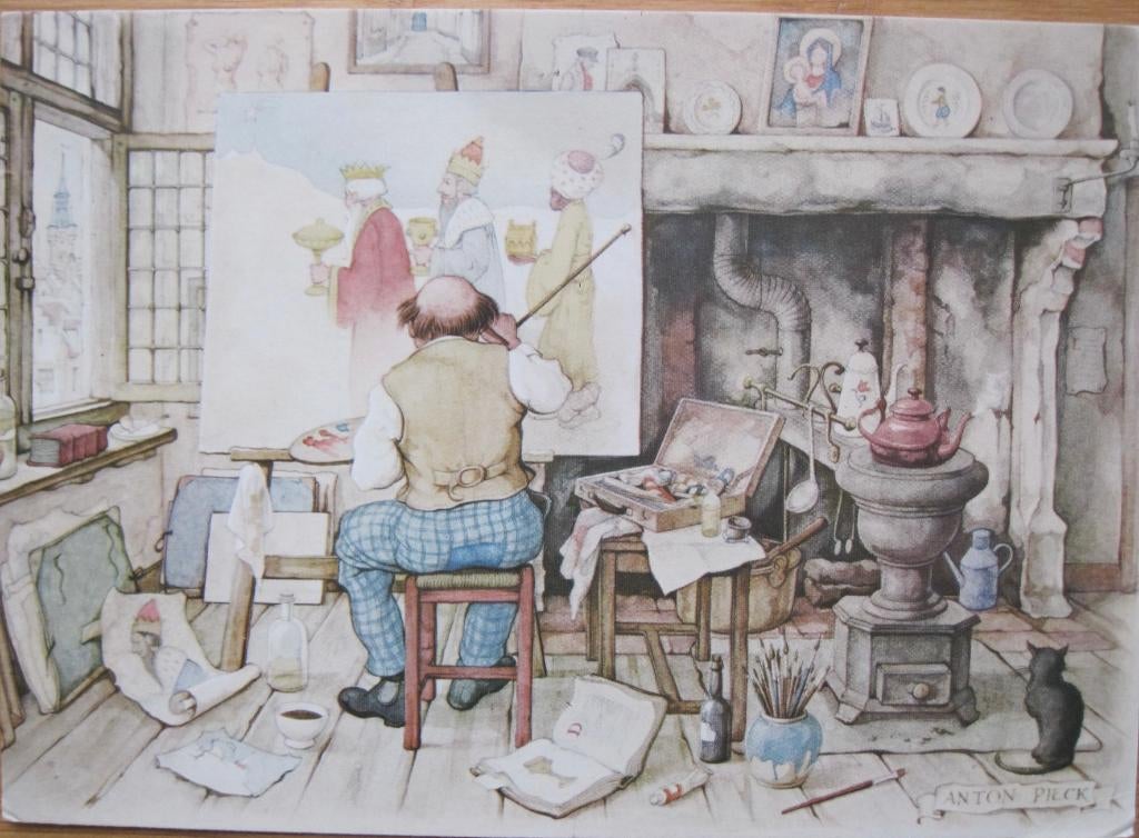 voor het kind - Anton Pieck - 1984 - drie koningen schilder, Verzenden, 1980 tot heden, Gelopen, Overige thema's
