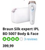 IPL laser Braun Silk Expert, Overige typen, Ophalen of Verzenden, Zo goed als nieuw