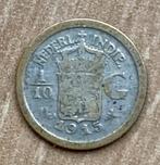 1/10 Gulden  / Dubbeltje Nederlands Indië  1915, Postzegels en Munten, Munten | Nederland, Verzenden, Zilver, 10 cent, Koningin Wilhelmina