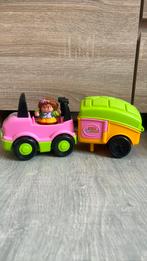 Little People auto met caravan, Kinderen en Baby's, Speelgoed | Fisher-Price, Ophalen of Verzenden, Zo goed als nieuw, Auto of Voertuig