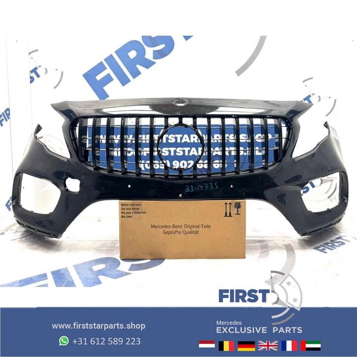 W156 BUMPER + GT GRIL FACELIFT GLA AMG VOORBUMPER ZWART WIT, Auto-onderdelen, Carrosserie en Plaatwerk, Bumper, Mercedes-Benz