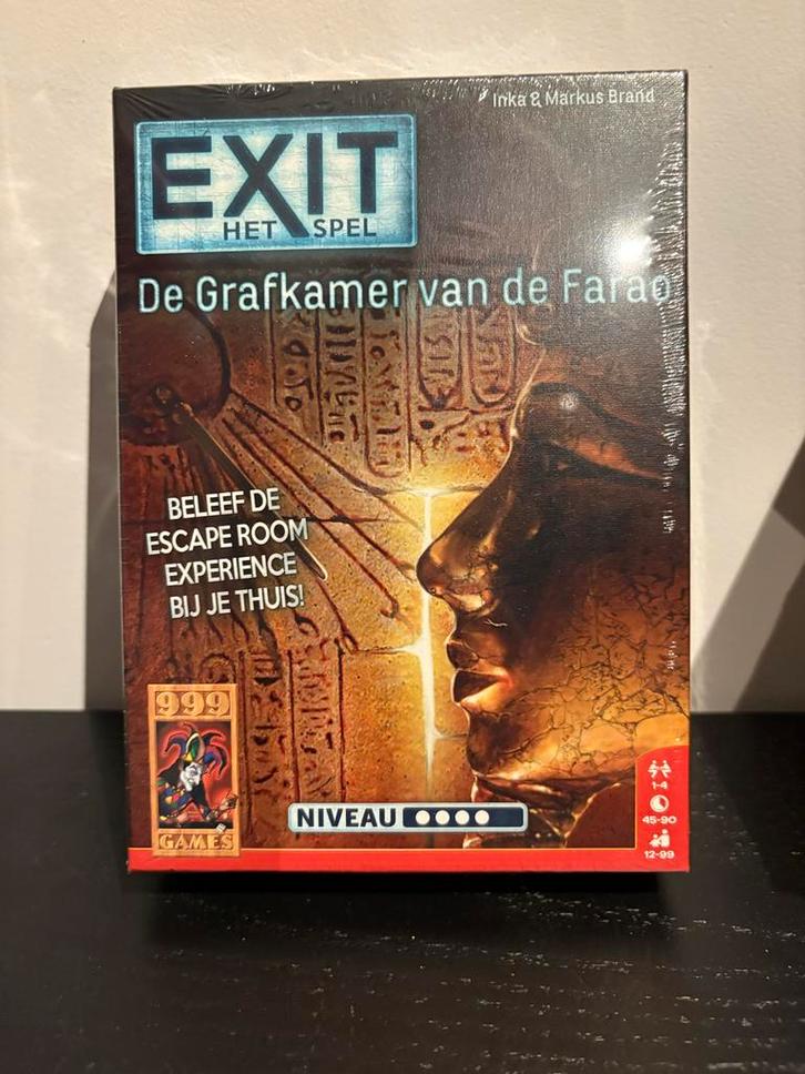 EXIT: De Grafkamer van de Farao - Nieuw!, Hobby en Vrije tijd, Gezelschapsspellen | Bordspellen, Nieuw, Een of twee spelers, Ophalen of Verzenden