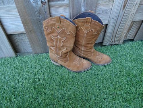 DAMES WESTERN LAARZEN, Kleding | Dames, Schoenen, Zo goed als nieuw, Hoge laarzen, Bruin, Ophalen of Verzenden