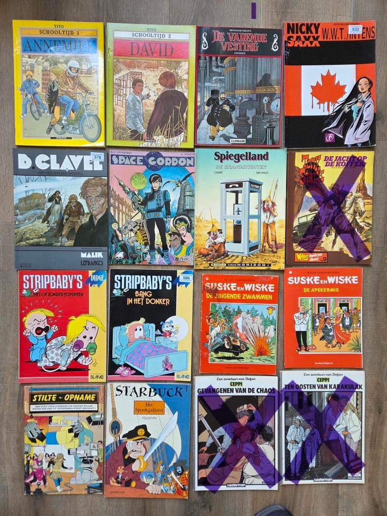 Partij strips  diverse stripalbums  vanaf 0,35 per stuk, Boeken, Stripboeken, Meerdere stripboeken, Ophalen of Verzenden, Gelezen