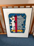 Zeefdruk van Jan Kemper gesigneerd en met certificaat, Ophalen