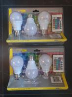 2x Regenboog LED Lampen Set E27 met Afstandsbediening, Ophalen of Verzenden, Nieuw, Modern