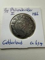 1/5 philpsdaalder Gelderland 1566, Vóór koninkrijk, Zilver, Losse munt, Overige waardes