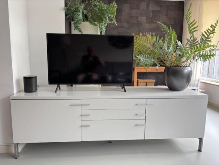 Witte dressoir kast Pastoe, Huis en Inrichting, Kasten | Dressoirs, Gebruikt, 150 tot 200 cm, 50 tot 75 cm, Met lade(s), Met deur(en)