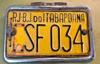 Oude Braziliaanse nummerplaat RJ-B.J. DO ITABAPOANA SF 034, Ophalen of Verzenden, Gebruikt
