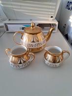 Gibson Staffordshire Gold And Cream Teapot  set England, Ophalen