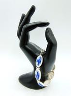 Zilveren armband, Delfts blauw, 835, Sieraden, Tassen en Uiterlijk, Armbanden, Info@zilverwebsite.nl, Verzenden, Nieuw, Zilverwebsite.nl