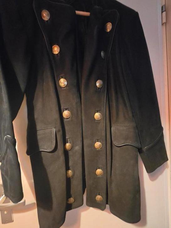 Pyrite-style leren jas maat 42, Kleding | Dames, Jassen | Winter, Nieuw, Maat 42/44 (L), Zwart, Ophalen of Verzenden
