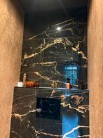 2 Tegels 60cm x 120cm Zwart Goud Marmer, Doe-het-zelf en Verbouw, Tegels, 60 cm of meer, Nieuw, Ophalen of Verzenden, Minder dan 5 m²