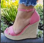 Nieuwe Fushia Sleehakken t.w.v €89, Hoge laarzen, Nieuw, Ophalen of Verzenden, Roze