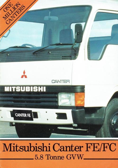 Folder Mitsubishi Canter FE & FC (uit Nieuw-Zeeland ca.1988), Boeken, Auto's | Folders en Tijdschriften, Gelezen, Mitsubishi, Verzenden
