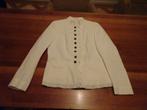 STIFF witte blazer met leuke details afgezet, Kleding | Dames, Verzenden, Wit, Maat 42/44 (L), Nieuw