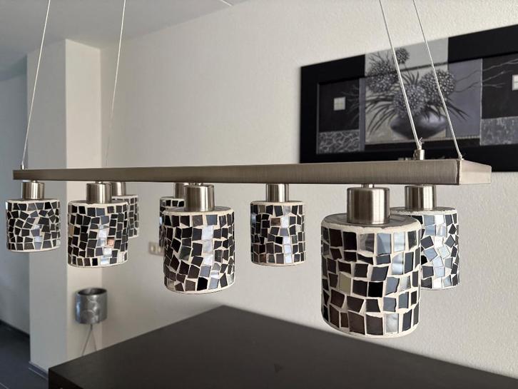 Mooie mozaiek hanglamp, Huis en Inrichting, Lampen | Hanglampen, Zo goed als nieuw, 50 tot 75 cm, Ophalen