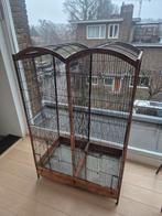 Antieke vogelkooi binnenvoliere, Dieren en Toebehoren, Vogels | Hokken en Kooien, Ophalen, Gebruikt, Hout, Vogelkooi