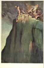 "De Roep naar Licht", Schilder Ludwig Fahrenkrog, Ophalen of Verzenden, Voor 1920, Ongelopen, Overige thema's
