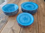 Mooi blauw servies 18 delig, Ophalen, Zo goed als nieuw, Overige stijlen, Bord(en)
