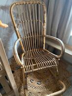 Rotan Schommelstoel - Vintage Stijl, Huis en Inrichting, Stoelen, Ophalen, Gebruikt, Bruin, Riet of Rotan