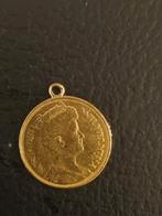 Gouden Wilhelmina 5 Gulden 1912 hanger, Postzegels en Munten, Munten | Nederland, 5 gulden, Koningin Wilhelmina, Losse munt, Goud
