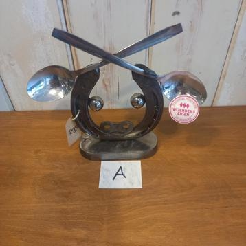 Hoefijzerkunst-Koe - Metal-Art- Upcycling  beschikbaar voor biedingen