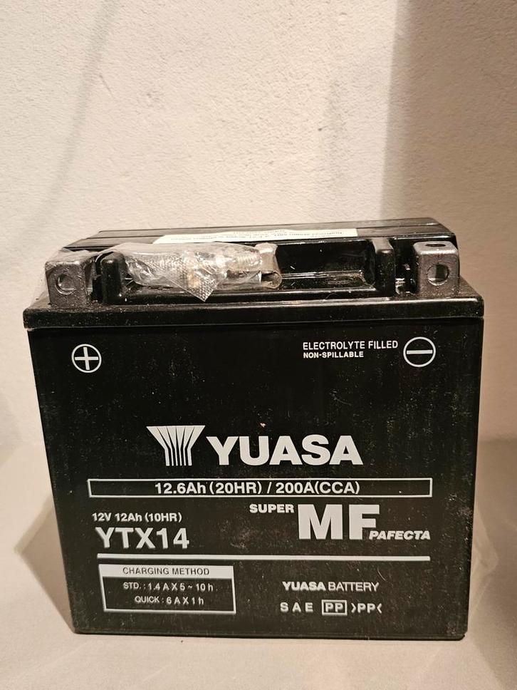 Nieuwe YUASA YTX14 AGM Accu, Motoren, Onderdelen | Merk-onafhankelijk, Nieuw, Ophalen of Verzenden