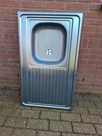 Rvs wasbak met werkblad (opbouwmodel), Ophalen, Overige kleuren, Nieuw, 50 tot 100 cm