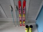 KINDERSKI MET FISCHER SCHOENEN EN SKISTOKKEN PRIMA STAAT, Sport en Fitness, Skiën en Langlaufen, Overige merken, Gebruikt, Verzenden