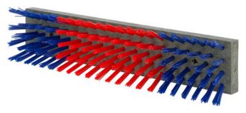 Veeborstel nylon blauw/rood/blauw 50x10cm beschikbaar voor biedingen