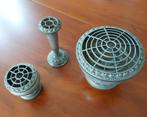 3 vintage insteek vaasjes - brocante, Ophalen