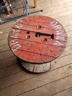 houten kabelhaspel doorsnee 60 cm hoogte ca, 45 cm tafeltje, Ophalen, Gebruikt, Rond, Hout