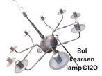 Smeedijzeren bollamp €120. Hoog 105 doorsnede 80, Ophalen