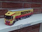 WSI  Daf  XG  4 x 2 + Curtain  Trailer  van  Reenen., Hobby en Vrije tijd, Modelauto's | 1:50, Ophalen of Verzenden, Nieuw, Bus of Vrachtwagen