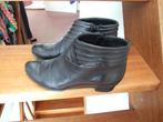 Zgan Dungelmann zwarte leren enkel laarsjes maat 38, Zwart, Lage of Enkellaarzen, Ophalen of Verzenden, Zo goed als nieuw