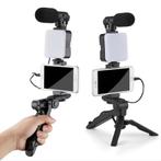 Smartphone - Statief - Zwart - Fotografie - Met microfoon, Ophalen of Verzenden, Nieuw