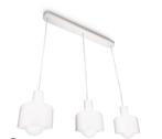 Philips Hanglamp 3 Spots - Glazen Kappen, Ophalen of Verzenden, Gebruikt, Glas, Minder dan 50 cm