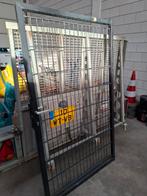 Poortdeur ijzer zwart, Tuin en Terras, Ophalen, Gebruikt, IJzer, Sierhekwerk