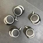 Set van 5 Ikea bureaustoelwielen 1x22 mm, Doe-het-zelf en Verbouw, Ophalen of Verzenden, Gebruikt