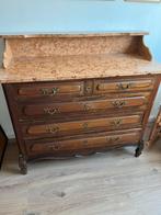 Antieke ladekast commode dressoir marmer blad incl spiegel, Huis en Inrichting, Ophalen, Zo goed als nieuw, 3 of 4 laden, Minder dan 100 cm