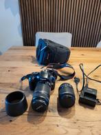 Canon 1100D + 18-55mm compact + 55-250mm zoom, Ophalen of Verzenden, Gebruikt, Canon