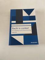 Jeanne Gaakeer - Recht in context, Boeken, Ophalen of Verzenden, Jeanne Gaakeer; Marc Loth; Sanne Taekema