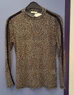 Anna van toor luipaard print top / longsleeve mt L nr 48215
