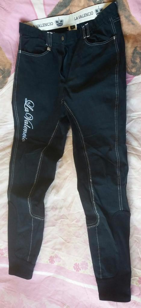 La-Valencio chique rijbroek 44 bling accenten, Dieren en Toebehoren, Paardrijkleding, Zo goed als nieuw, Dames, Onderkleding, Ophalen of Verzenden