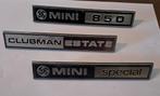 Metalen Embleem Mini Clubman Estate 850 Special, Ophalen of Verzenden, Voor, Mini, Bumper